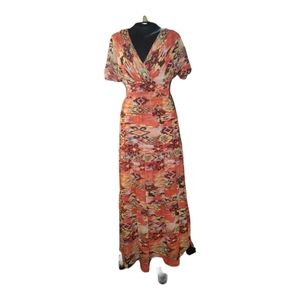 RABBIT, RABBIT RABBIT DESIGNS, SIZE 6 MAXI DRESS, TIERED SKIRT